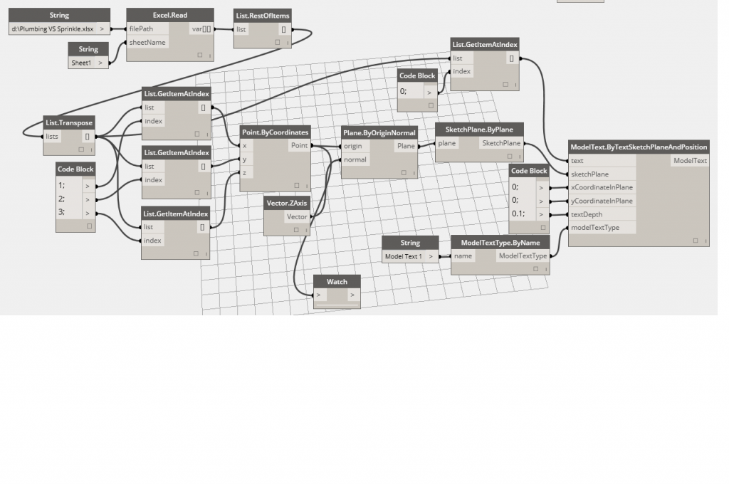 Create Model Text from Excel